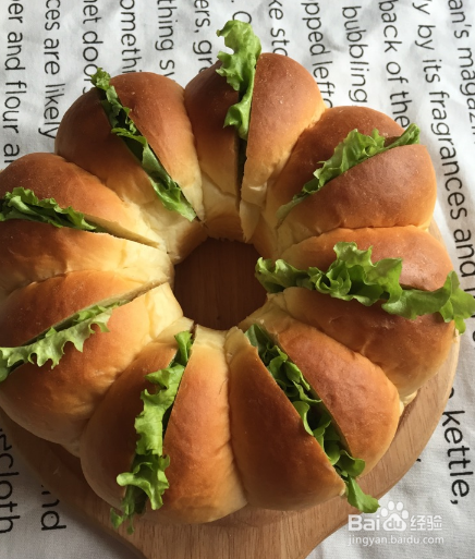 颜值超高的花朵汉堡包怎么做