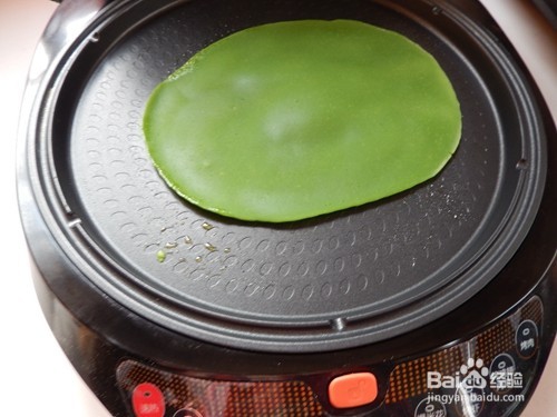 清新早餐饼：菠菜米饼