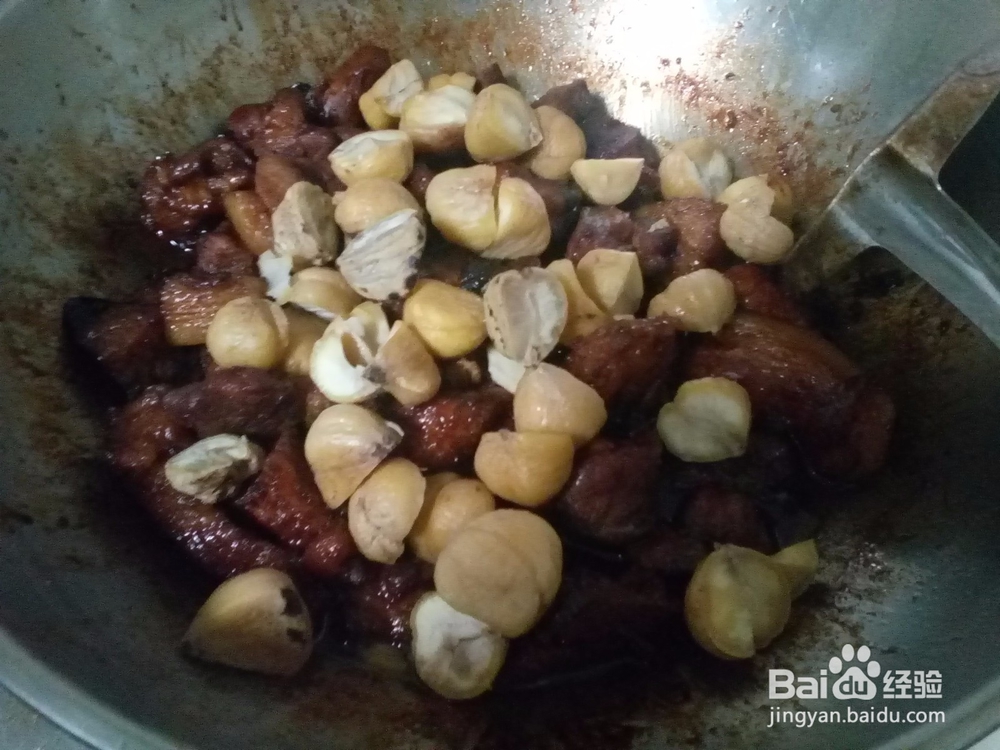 教你怎样烧好吃的板栗烧肉8