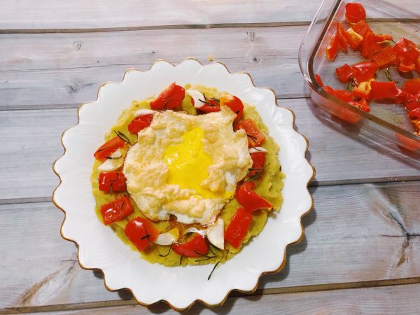 轻盈减脂早餐——云朵蛋brunch