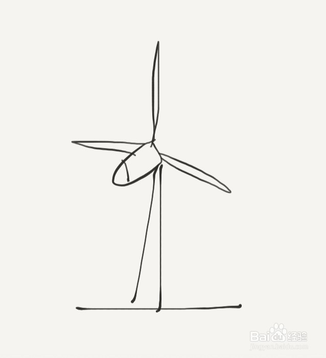 涂鸦系列之如何画风力发电机