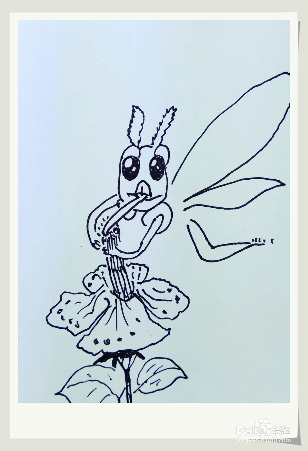 怎样画简笔画“小蜜蜂采蜜糖”？