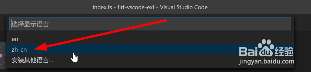 vscode如何显示中文