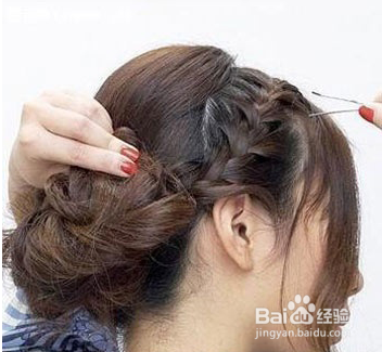 职场优雅知性小发髻盘发