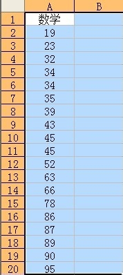 如何在excel中按升序排列