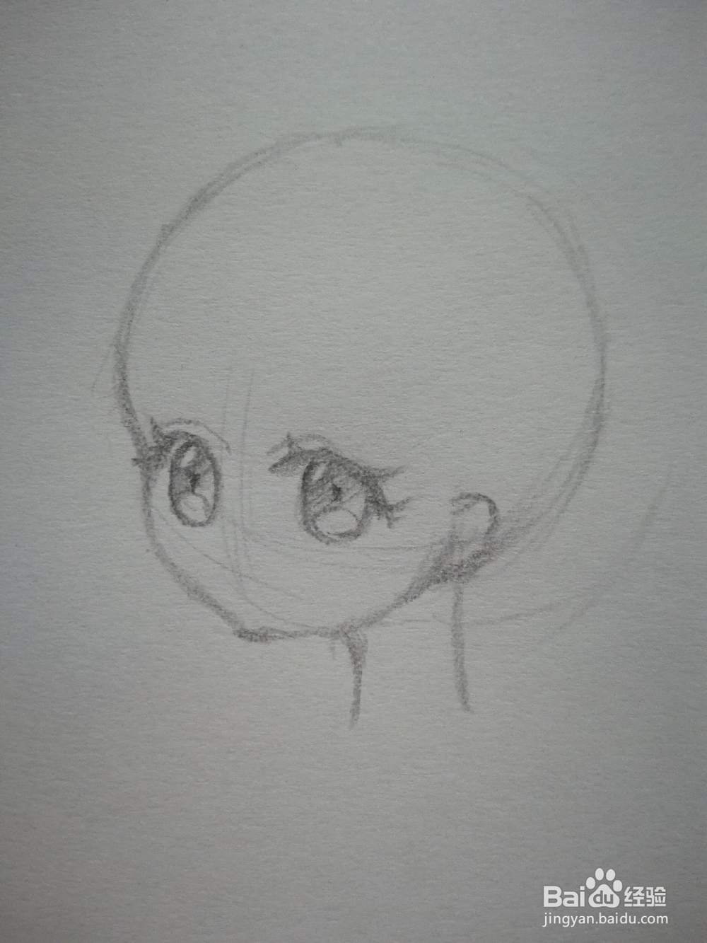 半侧面动漫人物眼睛手绘教程