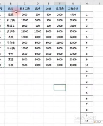 如何让工资表变成工资条？