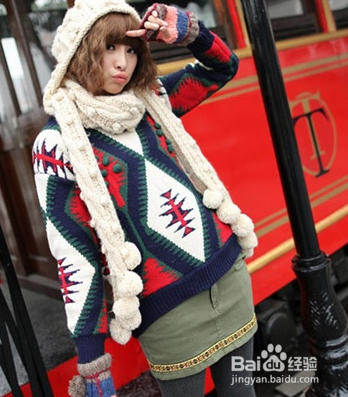 打底毛衣流行搭法 配棉服呢大衣时尚大方