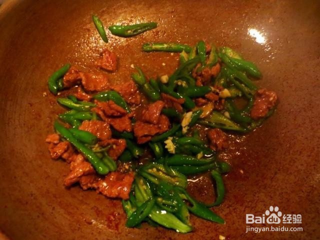 青椒炒肉的制作