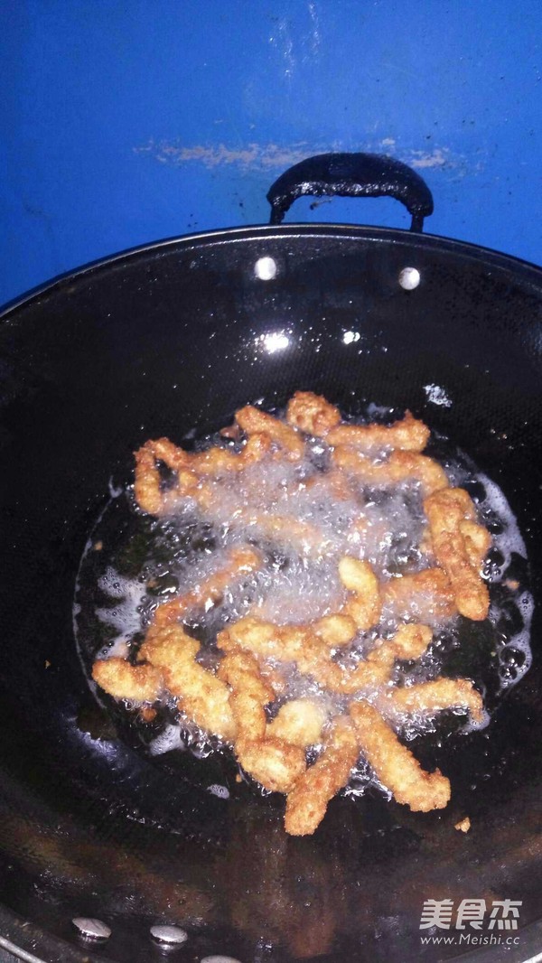 酥炸鸡柳的做法