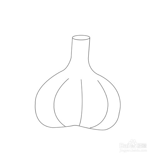 如何画蒜头简笔画