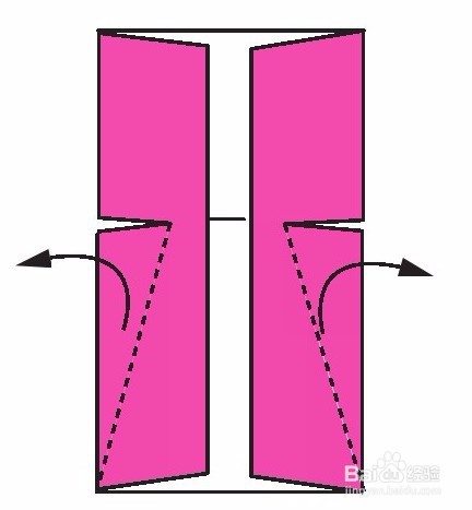 折纸连衣裙，儿童手工小玩意