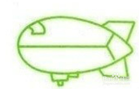 简笔画大全：[12]火箭和飞艇的绘制方法