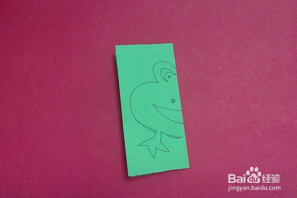 怎么剪卡通小青蛙的剪法简儿童单手工剪纸青蛙儿