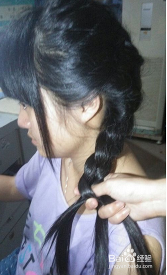 蜈蚣辫田园编风发型