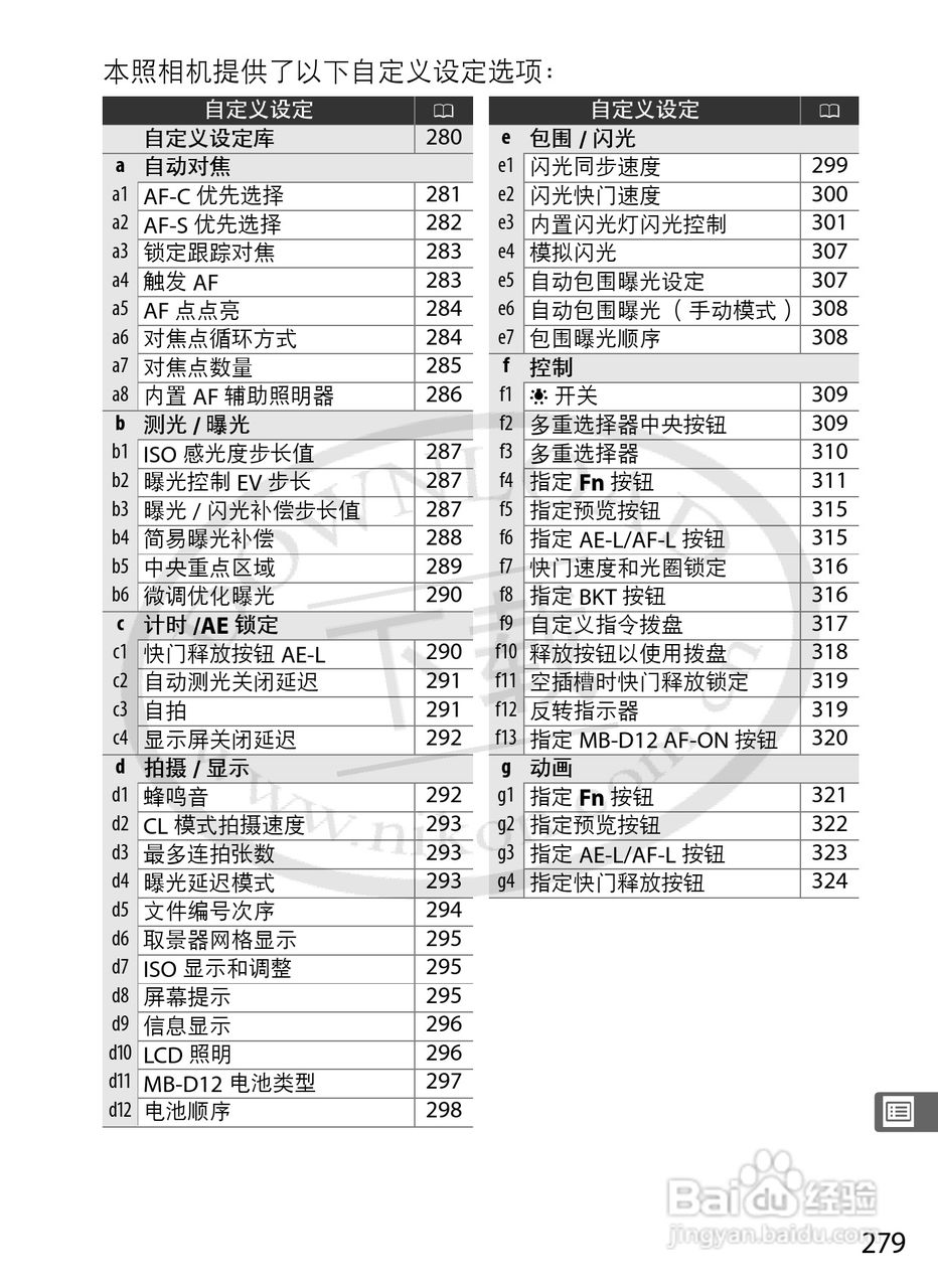 尼康D800E数码相机使用说明书:[31]