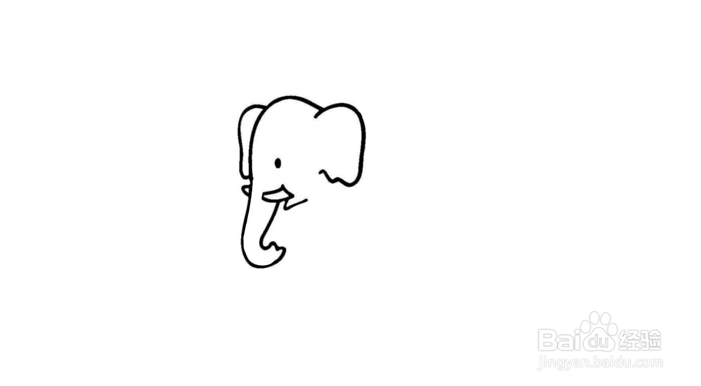 大象简笔画画法教程