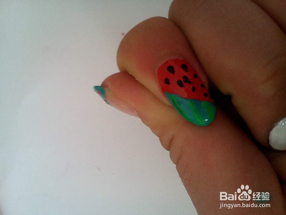 水果盛宴西瓜美甲
