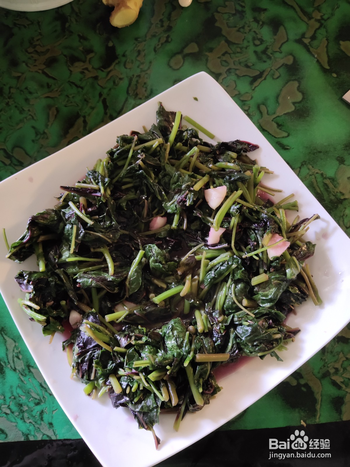 家常大蒜头炒苋菜