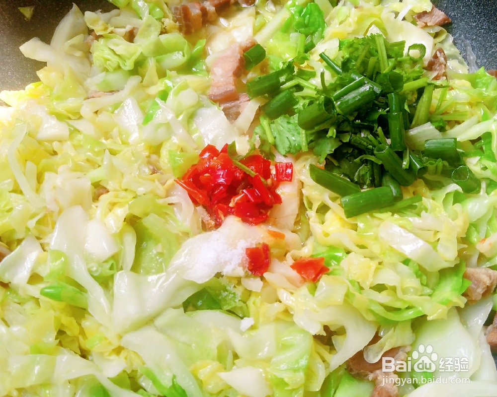 毫无压力做妈妈腊肉包菜