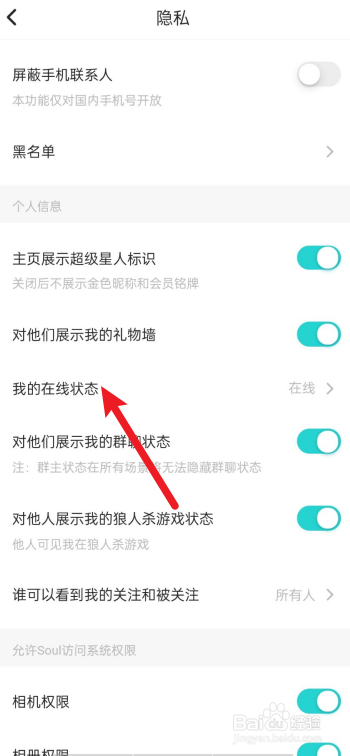 soul怎么设置隐身状态