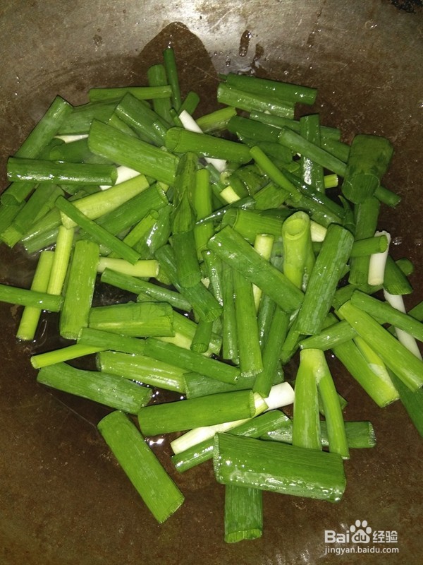 家常小炒--小葱大块肉