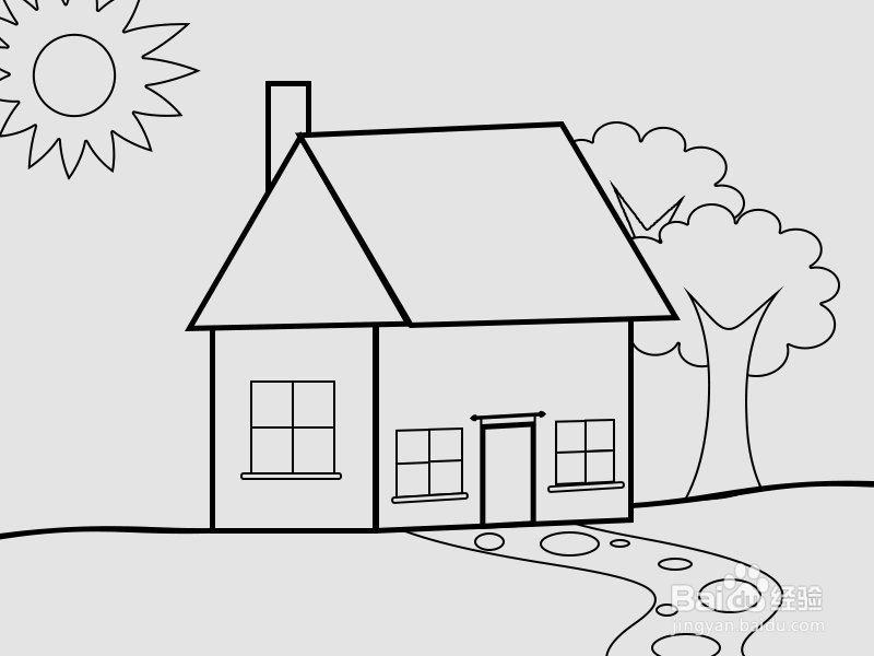 怎样画漂亮又简单的房子