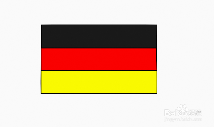 德国国旗 简笔画图片