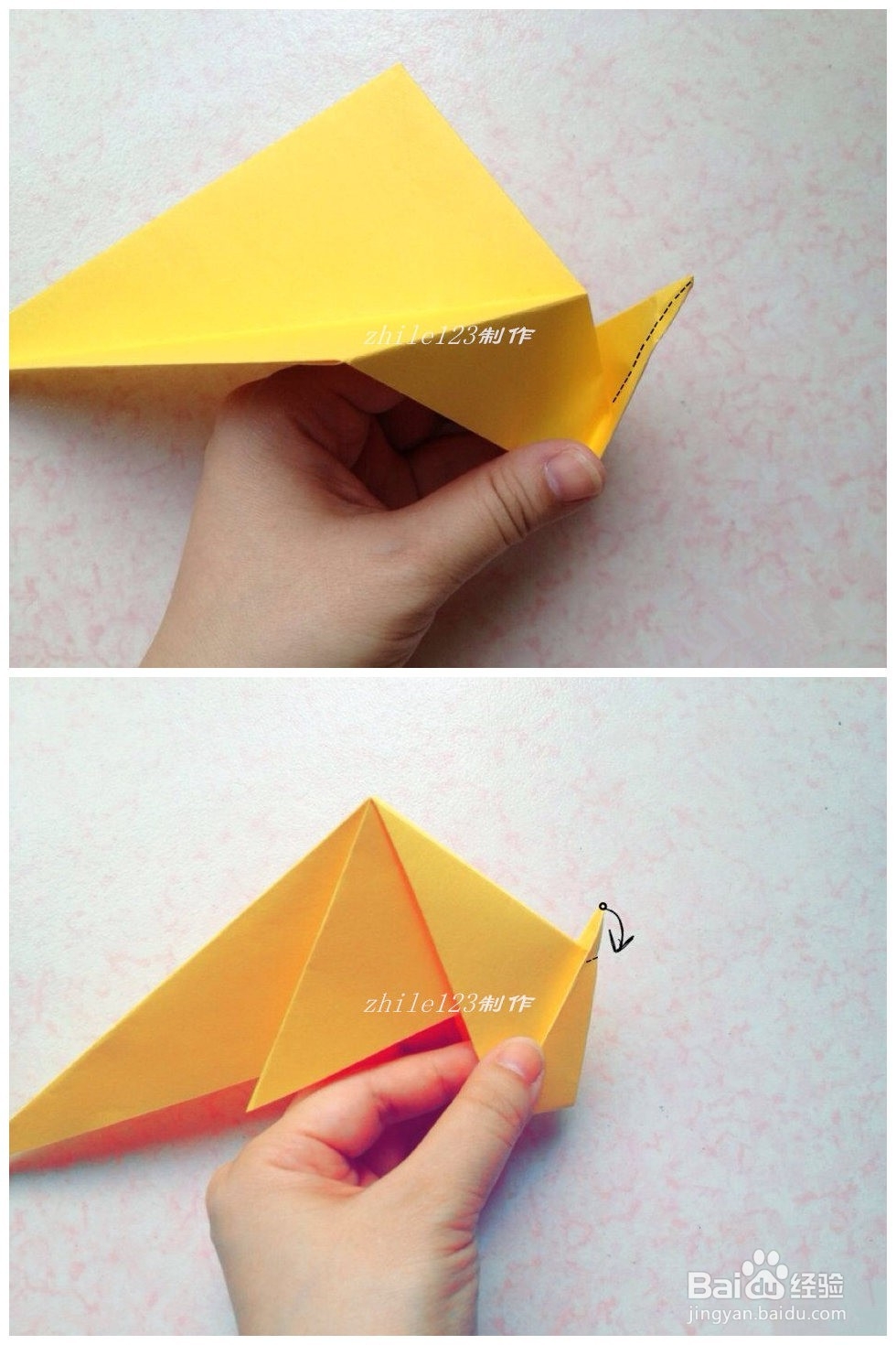 手工折纸制作：[21]一起折:大象