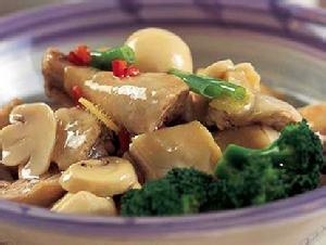 清汤鸡蒙冬菇的做法