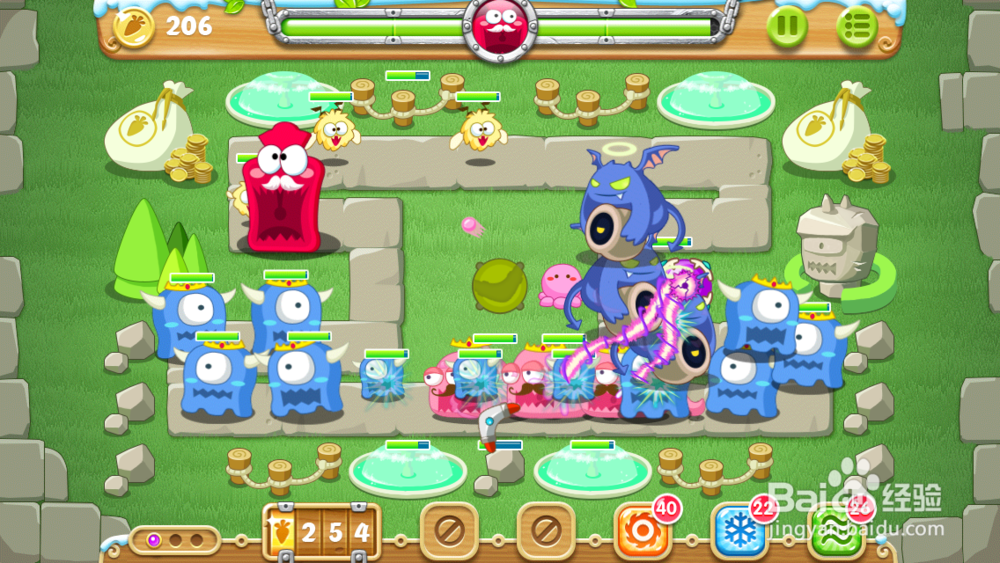 保卫萝卜2 地下庄园 D5关 金萝卜＋任务1