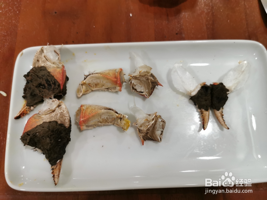 吃光光的清蒸大闸蟹