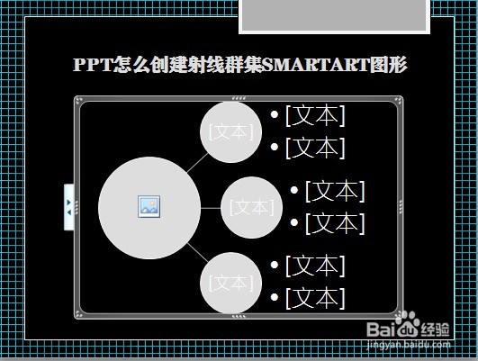 PPT怎么创建射线群集SMARTART图形