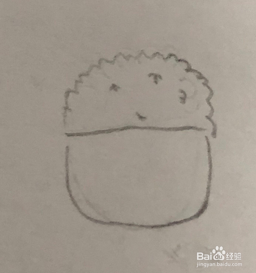 简笔画～米饭的画法