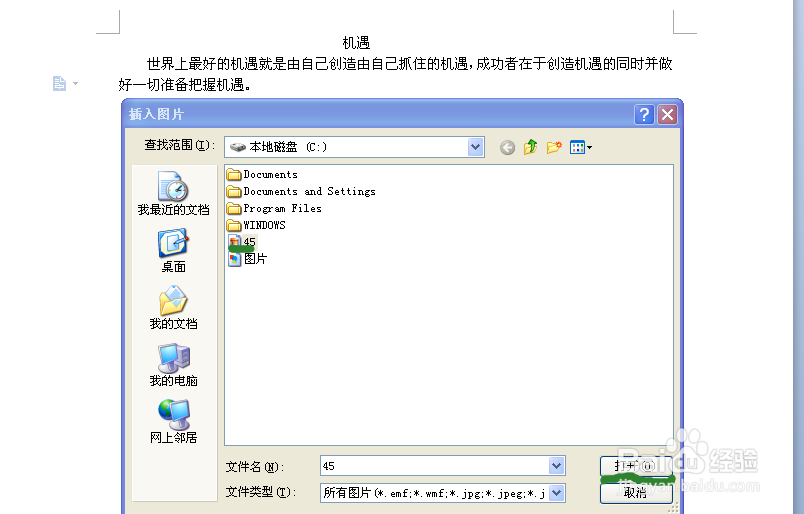 如何在文档中插入图片