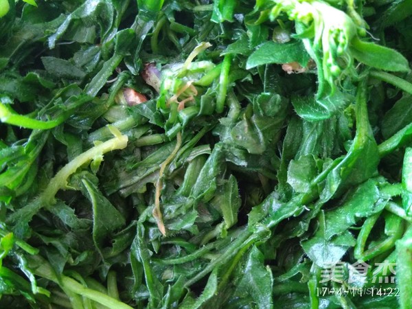 野生荠菜鲜虾小馄饨