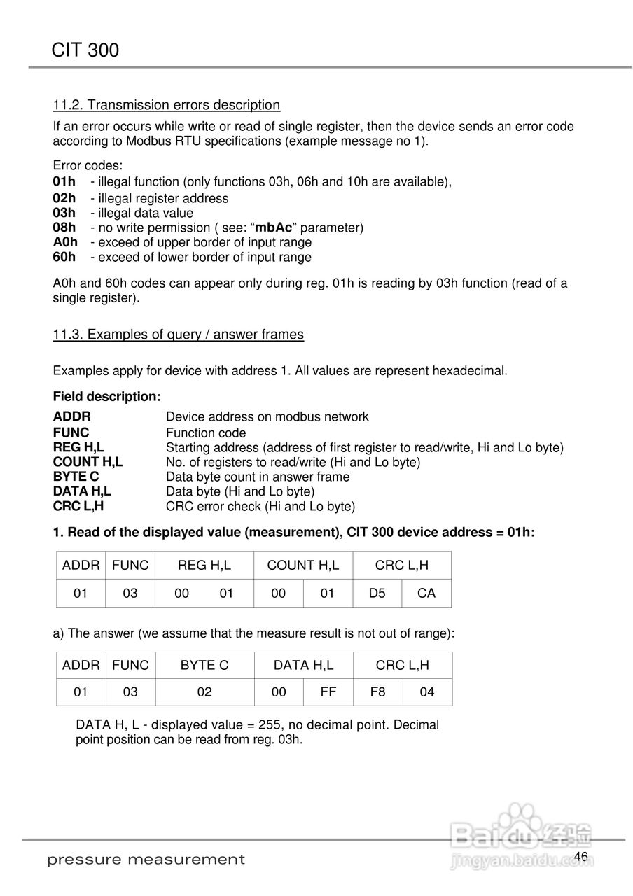 欧智博德CIT 300 流程显示器使用手册:[5]