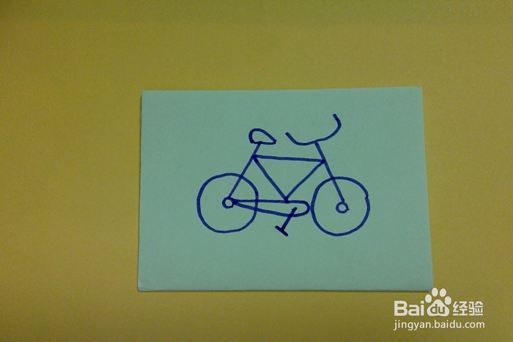 简笔画怎样画自行车的画法幼儿兴趣培养学画车子