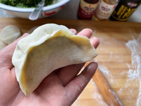 玉米面茴香大蒸饺