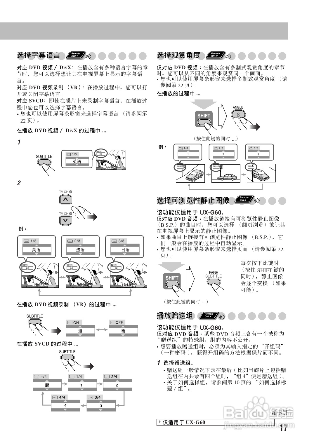胜利者迷你音响UX-G60-55型使用说明书:[1]