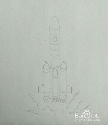 火箭画法教程。怎么画火箭，如何画火箭？简笔画