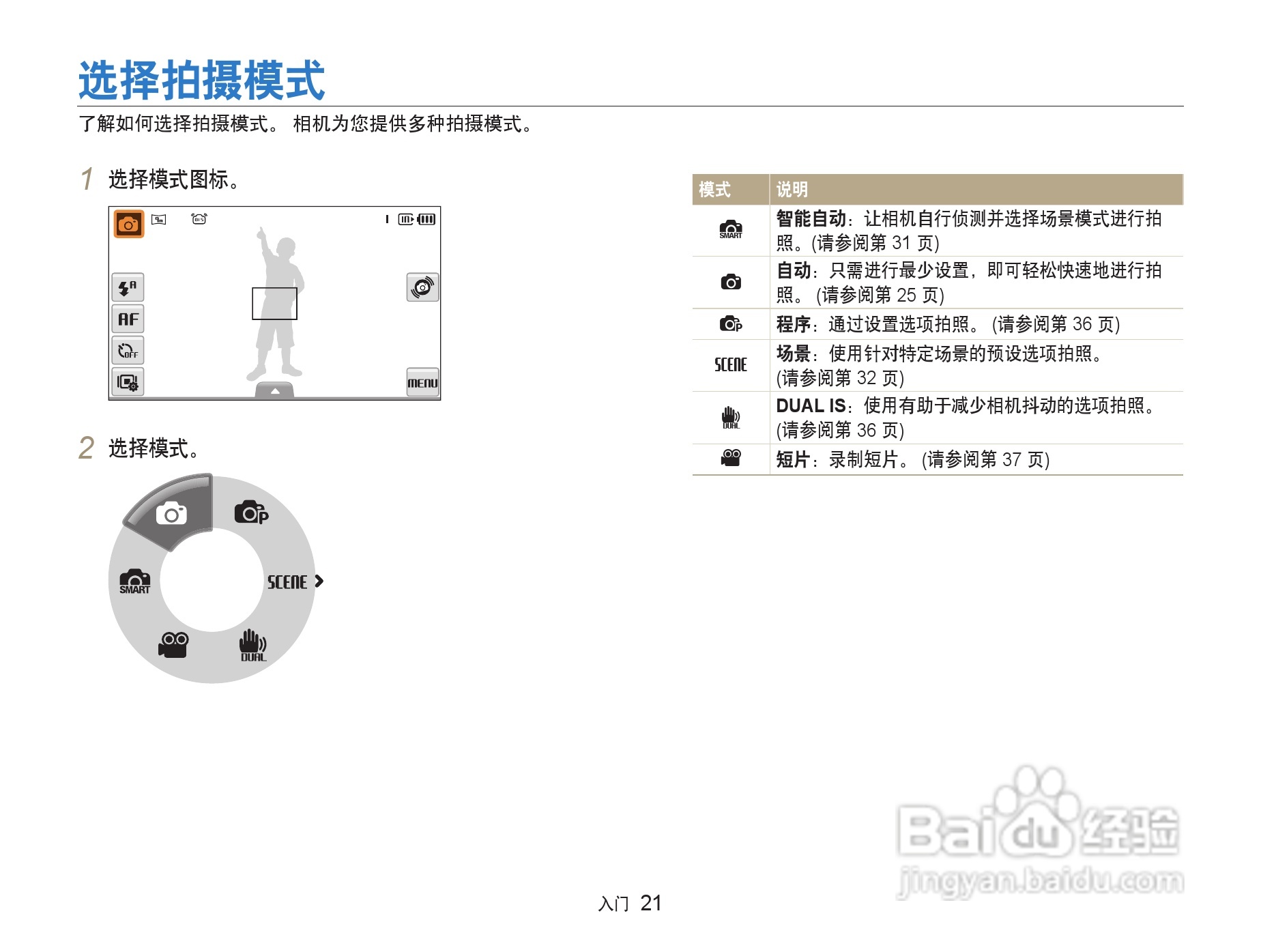 三星ST500数码相机使用说明书:[3]