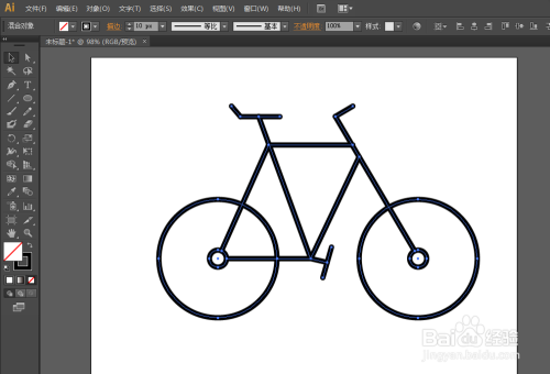 如何用ILLUSTRATOR绘制自行车LOGO图案
