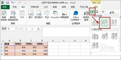 Excel2013柱形图增加系列线的简单快速方法