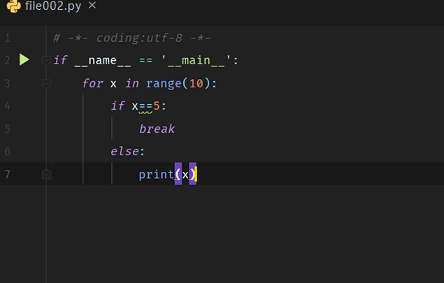 python怎么结束一个for循环