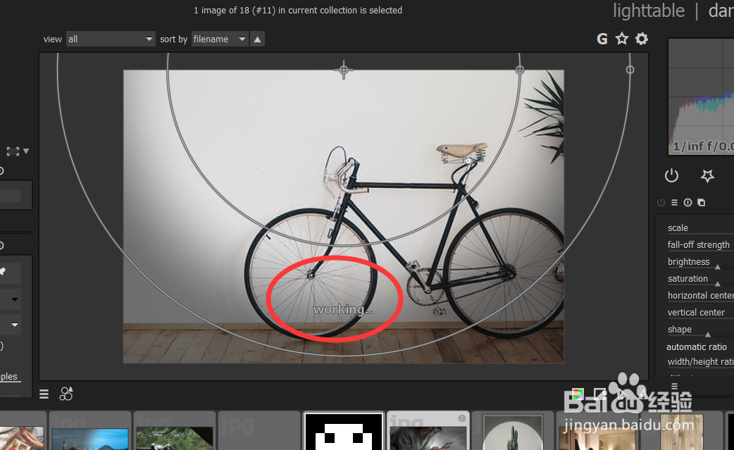 怎样用darktable调节图片的vertical效果？