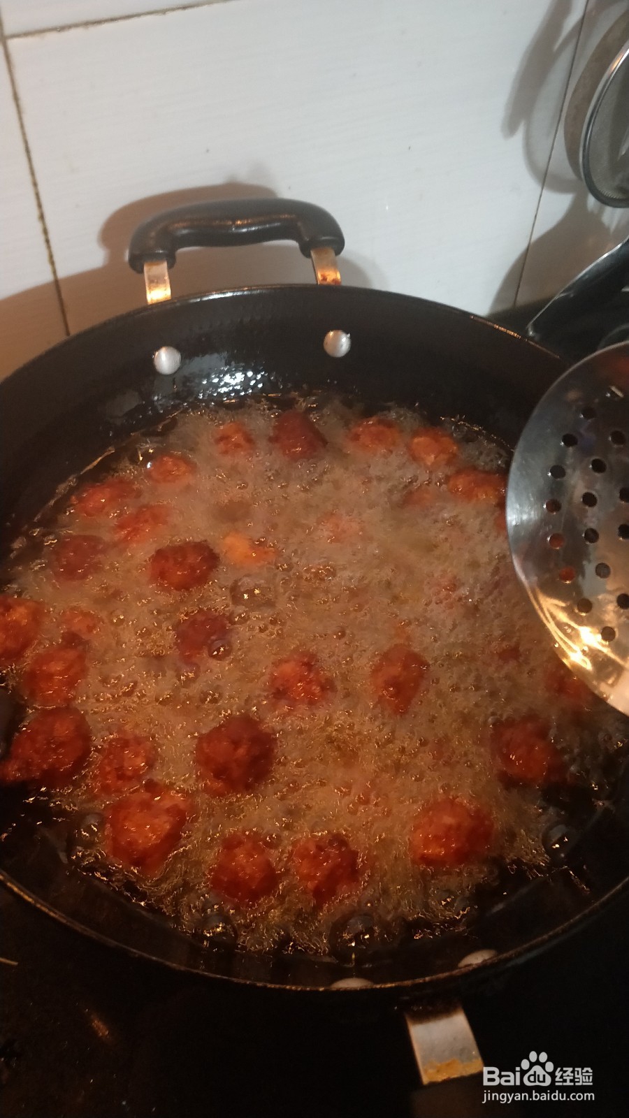 油炸小肉丸的做法