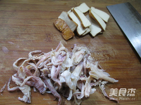 荷兰豆香干鱿鱼须