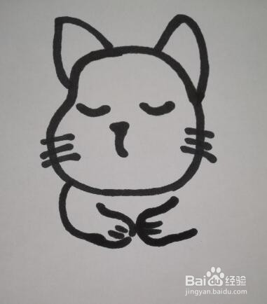 儿童简笔画 小猫的画法 小猫的简笔画