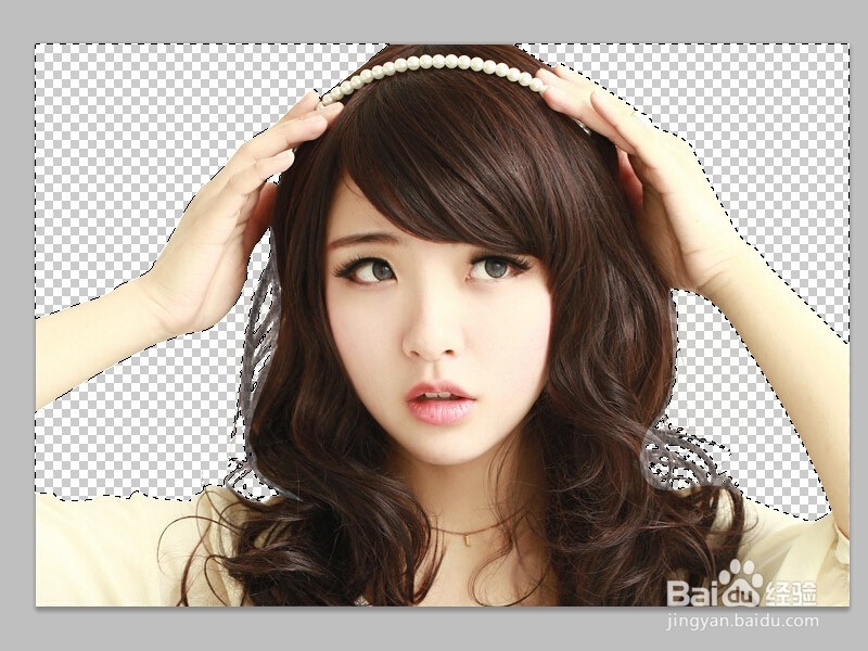 PS如何快速扣头发教程